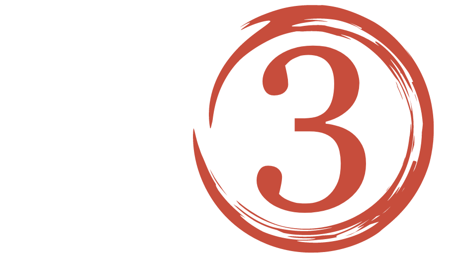 The number 3 in a red circle.