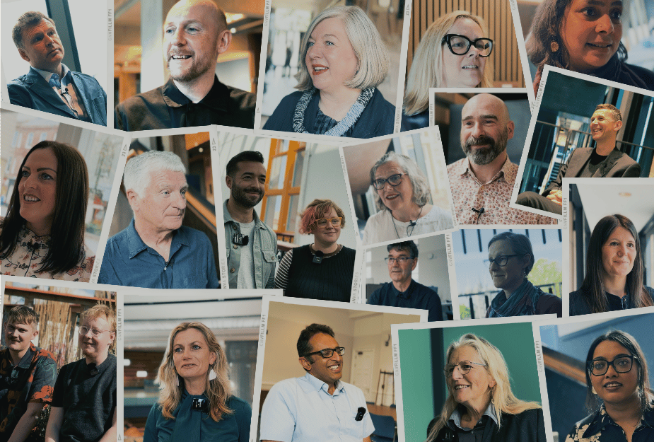 Collage of interviewees that took part in the campaign.