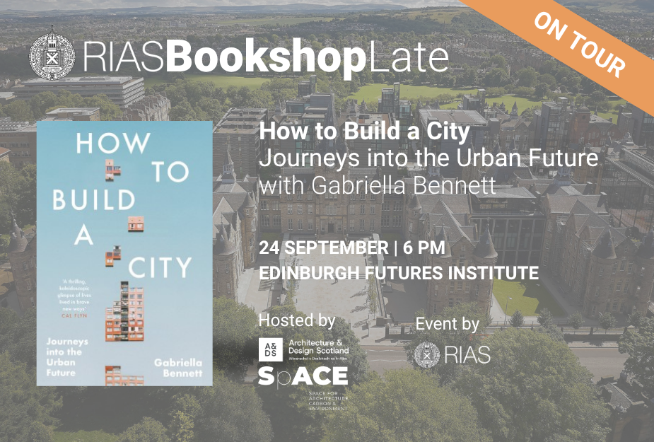 RIAS Bookshop Late event "How to Build a City" event information and location.