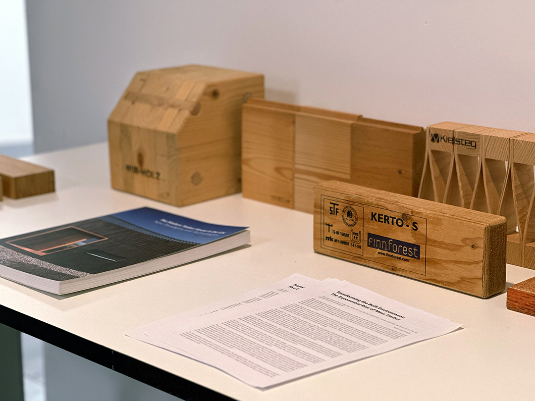 Engineered wood samples in various sizes.